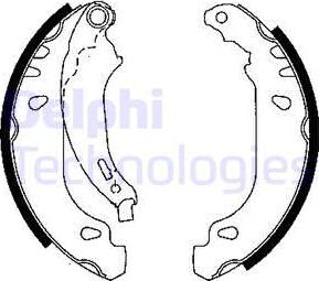 Delphi LS1848 - Комплект спирачна челюст vvparts.bg