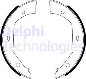 Delphi LS1885 - Комплект спирачна челюст vvparts.bg