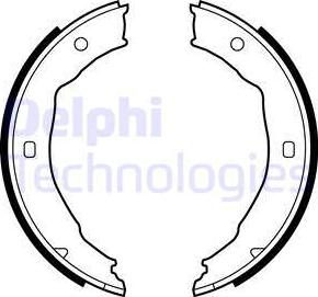 Delphi LS1881 - Комплект спирачна челюст, ръчна спирачка vvparts.bg