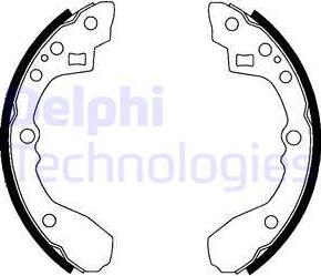 Delphi LS1824 - Комплект спирачна челюст vvparts.bg