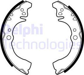 Delphi LS1875 - Комплект спирачна челюст vvparts.bg