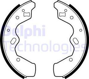 Delphi LS1878 - Комплект спирачна челюст vvparts.bg