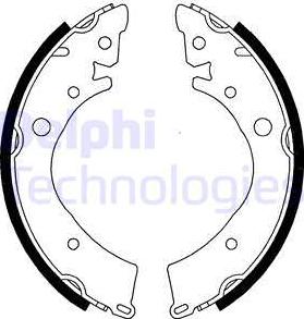 Delphi LS1341 - Комплект спирачна челюст vvparts.bg