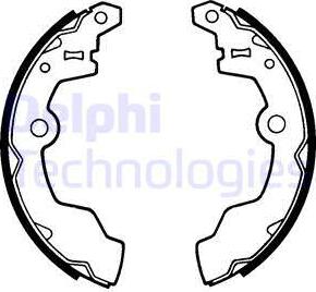 Delphi LS1352 - Комплект спирачна челюст vvparts.bg