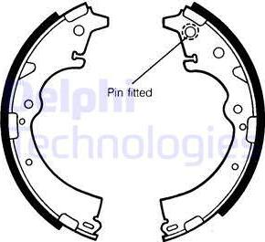 Delphi LS1357 - Комплект спирачна челюст vvparts.bg