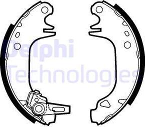 Delphi LS1382 - Комплект спирачна челюст vvparts.bg