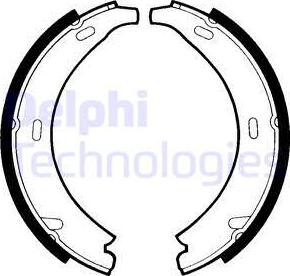 Delphi LS1371 - Комплект спирачна челюст, ръчна спирачка vvparts.bg
