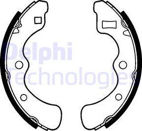 Delphi LS1240 - Комплект спирачна челюст vvparts.bg