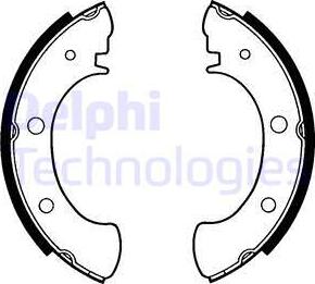 Delphi LS1251 - Комплект спирачна челюст vvparts.bg