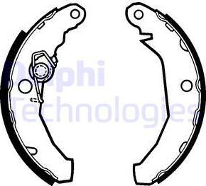 Delphi LS1272 - Комплект спирачна челюст vvparts.bg