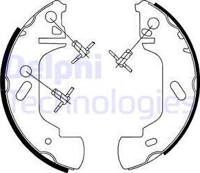 Delphi LS1701 - Комплект спирачна челюст vvparts.bg