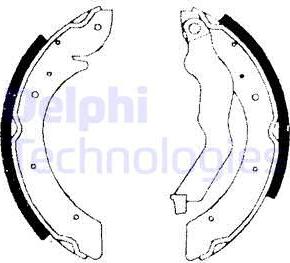 Delphi LS1714 - Комплект спирачна челюст vvparts.bg