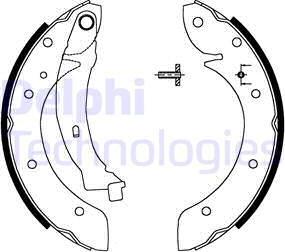 Delphi LS1716 - Комплект спирачна челюст vvparts.bg