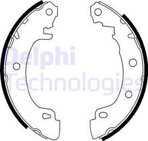 Delphi LS1724 - Комплект спирачна челюст vvparts.bg