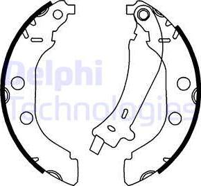 Delphi LS1723 - Комплект спирачна челюст vvparts.bg