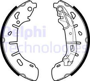 Delphi LS2050 - Комплект спирачна челюст vvparts.bg