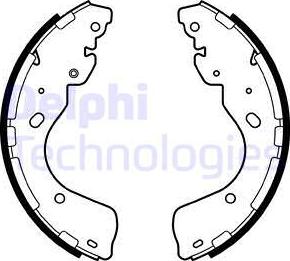 Delphi LS2080 - Комплект спирачна челюст vvparts.bg