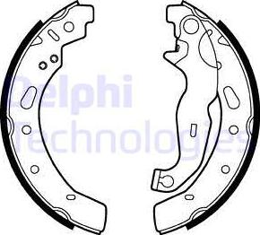 Delphi LS2028 - Комплект спирачна челюст vvparts.bg