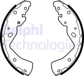 Delphi LS2143 - Комплект спирачна челюст vvparts.bg