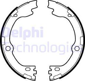 Delphi LS2119 - Комплект спирачна челюст, ръчна спирачка vvparts.bg
