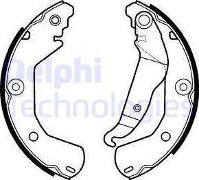 Delphi LS2112 - Комплект спирачна челюст vvparts.bg