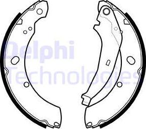 Delphi LS2136 - Комплект спирачна челюст vvparts.bg