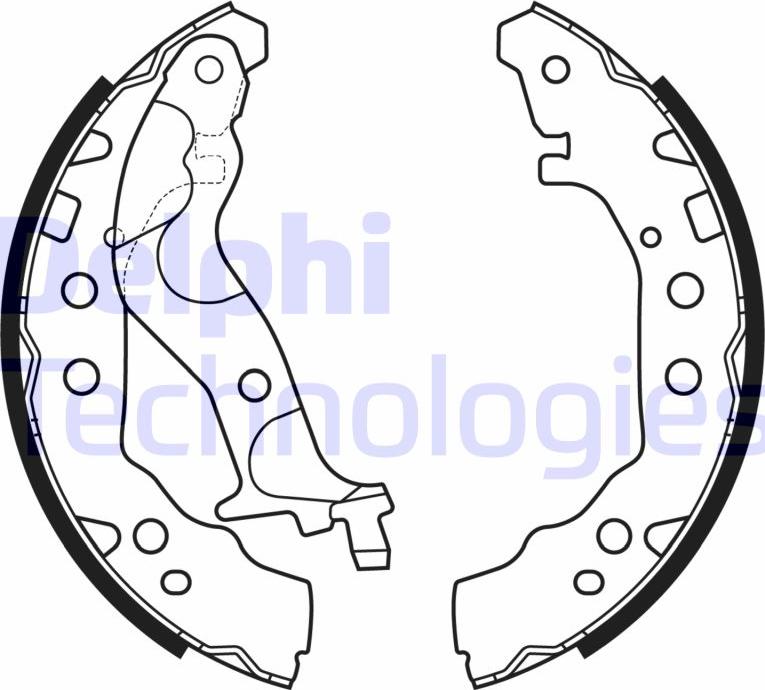 Delphi LS2175 - Комплект спирачна челюст vvparts.bg