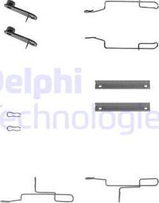 Delphi LX0168 - Комплект принадлежности, дискови накладки vvparts.bg