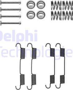 Delphi LY1409 - Комплект принадлежности, челюсти за ръчна спирачка vvparts.bg