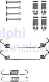 Delphi LY1400 - Комплект принадлежности, челюсти за ръчна спирачка vvparts.bg