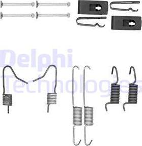 Delphi LY1402 - Комплект принадлежности, челюсти за ръчна спирачка vvparts.bg