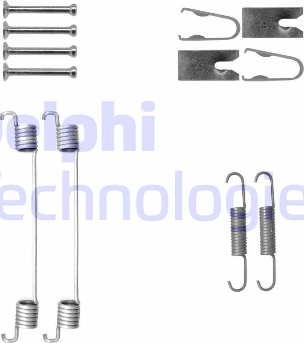 Delphi LY1431 - Комплект принадлежности, спирани челюсти vvparts.bg