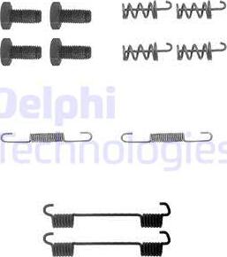 Delphi LY1104 - Комплект принадлежности, челюсти за ръчна спирачка vvparts.bg