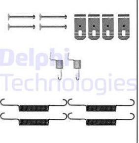 Delphi LY1399 - Комплект принадлежности, челюсти за ръчна спирачка vvparts.bg