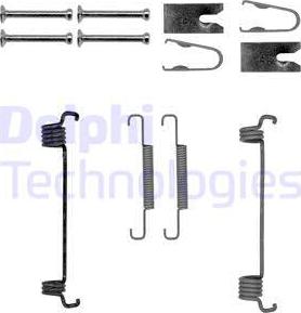 Delphi LY1350 - Комплект принадлежности, челюсти за ръчна спирачка vvparts.bg