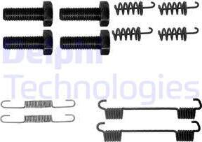 Delphi LY1358 - Комплект принадлежности, челюсти за ръчна спирачка vvparts.bg