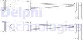 Delphi LZ0190 - Предупредителен контактен сензор, износване на накладките vvparts.bg