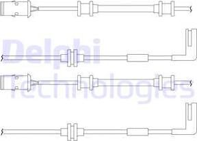 Delphi LZ0148 - Предупредителен контактен сензор, износване на накладките vvparts.bg
