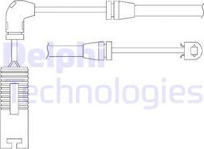 Delphi LZ0156 - Предупредителен контактен сензор, износване на накладките vvparts.bg