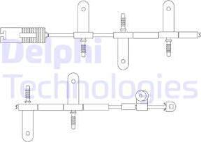 Delphi LZ0164 - Предупредителен контактен сензор, износване на накладките vvparts.bg