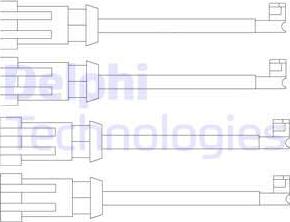 Delphi LZ0189 - Предупредителен контактен сензор, износване на накладките vvparts.bg