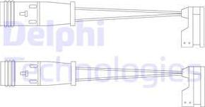 Delphi LZ0185 - Предупредителен контактен сензор, износване на накладките vvparts.bg