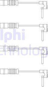 Delphi LZ0120 - Предупредителен контактен сензор, износване на накладките vvparts.bg