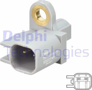 Delphi SS20746 - Датчик, обороти на колелото vvparts.bg