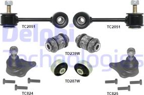 Delphi TC1970KIT-11B1 - Ремонтен комплект, напречен носач vvparts.bg