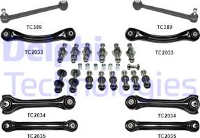 Delphi TC1600KIT - Ремонтен комплект, напречен носач vvparts.bg