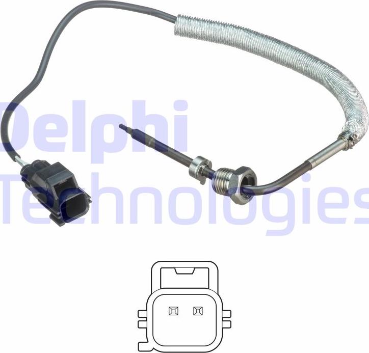 Delphi TS30108 - Датчик, температура на изгорелите газове vvparts.bg