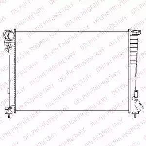 Delphi TSP0524064 - Радиатор, охлаждане на двигателя vvparts.bg