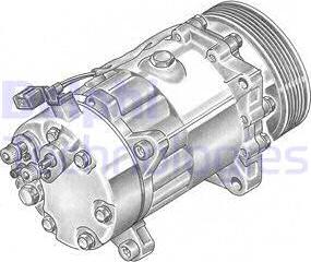 Delphi TSP0155060 - Компресор, климатизация vvparts.bg