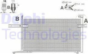 Delphi TSP0225438 - Кондензатор, климатизация vvparts.bg